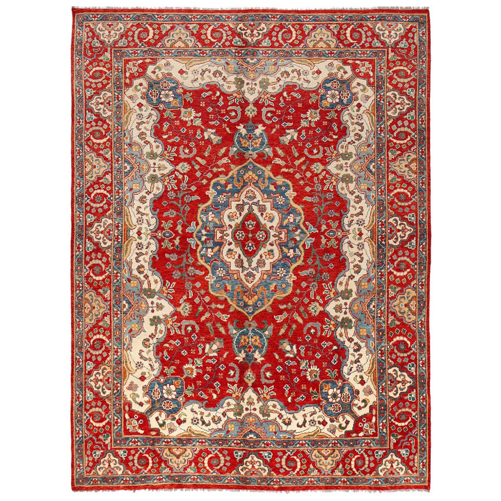 Hand Knotted Heriz Rug 8' 5" x 10' 11" - No. AL59561