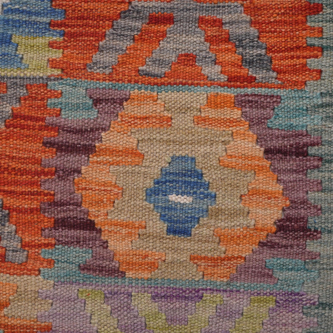 Handmade Vegetable Kelim Runner 2' 7" x 9' 9" - No. AL91887