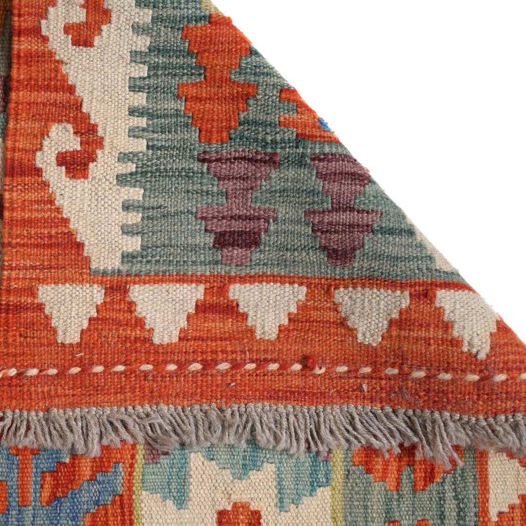 Handmade Vegetable Kelim Runner 2' 7" x 9' 9" - No. AL91887