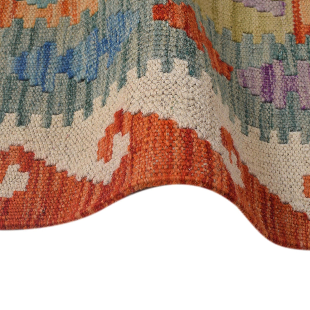 Handmade Vegetable Kelim Runner 2' 7" x 9' 9" - No. AL91887