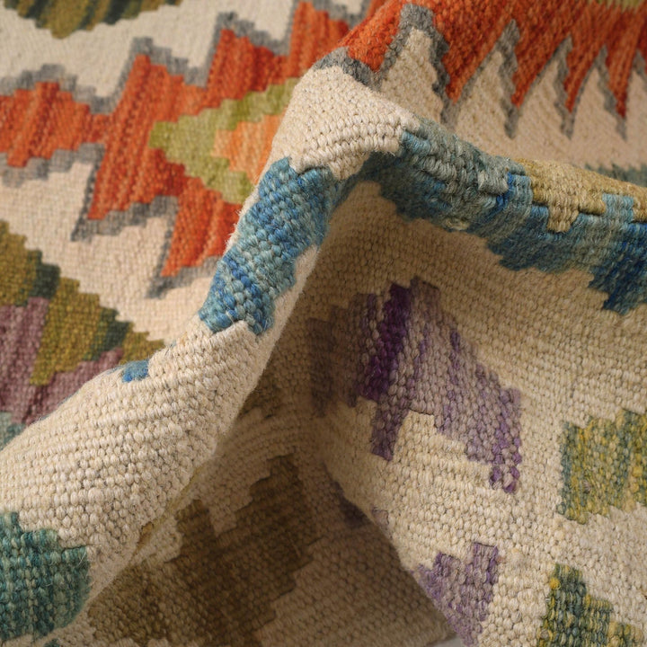 Handmade Vegetable Kelim Runner 2' 8" x 9' 5" - No. AL25730