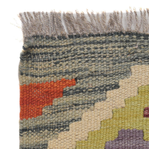 Handmade Afghan Vegetable Kilim Runner 2' 8" x 9' 10" - No. AL93542