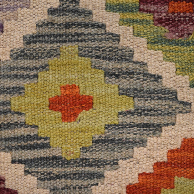 Handmade Afghan Vegetable Kilim Runner 2' 8" x 9' 10" - No. AL93542
