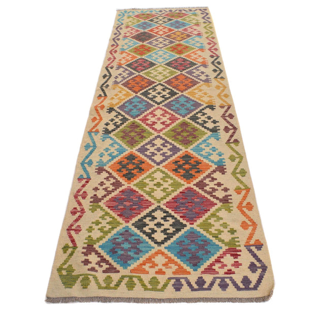 Hand Made Afghan Kilim Runner 2' 9" x 9' 5" - No. AL56465