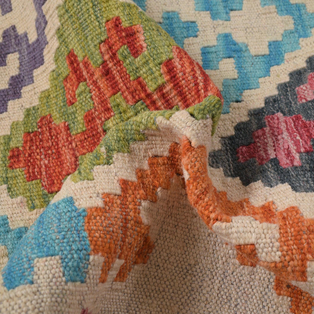 Hand Made Afghan Kilim Runner 2' 9" x 9' 5" - No. AL56465