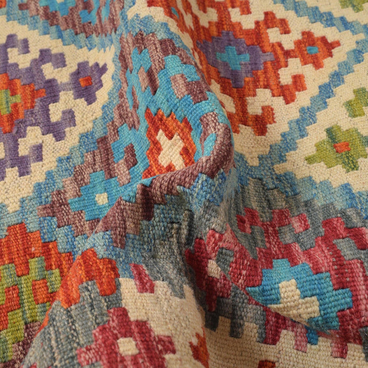 Handmade Afghan Vegetable Kilim Runner 2' 9" x 9' 4" - No. AL54640