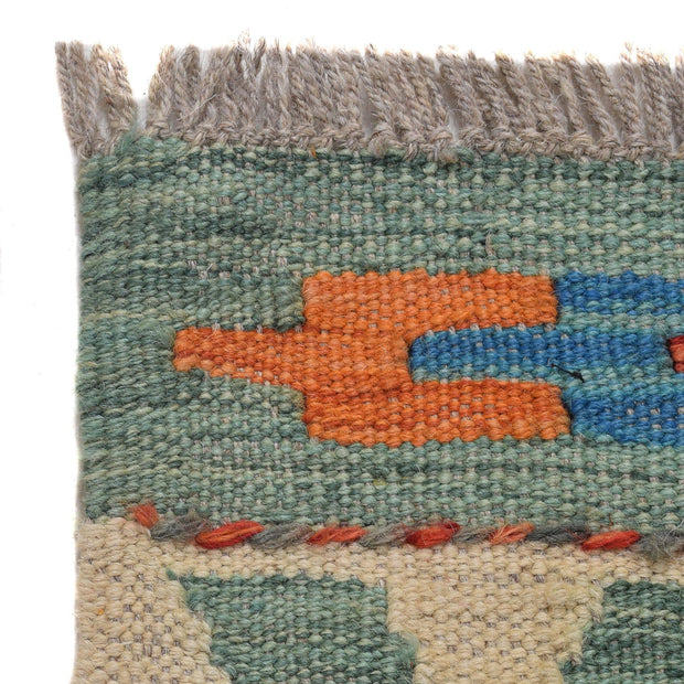 Handmade Turkish Design Wool Kilim Runner 2' 10" x 9' 9" - No. AL27415