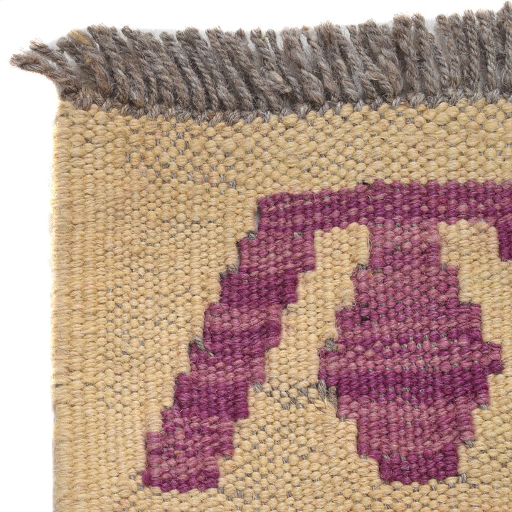 Colorful Flat-Weave Wool Kilim Runner 2' 11" x 9' 8" - No. AL37539