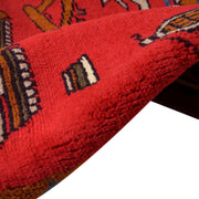 Handcrafted Afghan War Rug 3' 5" x 4' 11" - No. AL81064