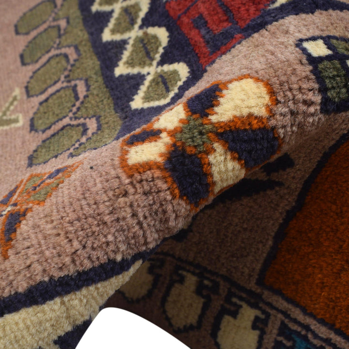 Authentic Afghan War Area Rug 2' 8" x 4' 2" - No. AL36430