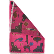 Pink Color War Rug 2' 0" x 2' 10" - No. AL10227