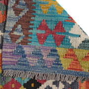 Hand Woven Wool Kelim Runner 2' 8" x 9' 9" - No. AL12992