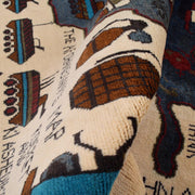 Handmade Afghan War Area Rug 2' 8" x 4' 2" - No. AL81815