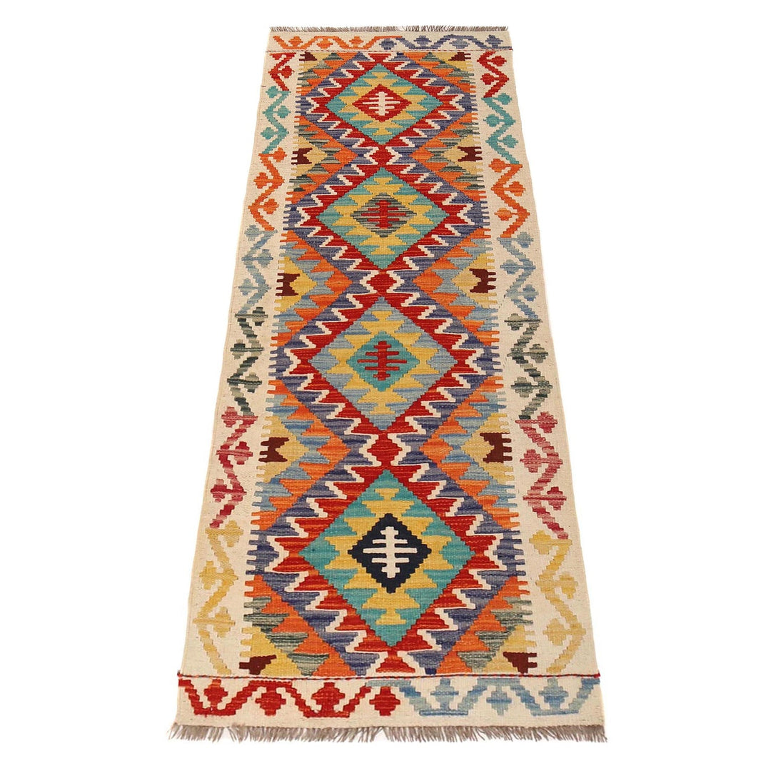 Hand Knotted Flatweave Kilim Runner 2' 2" x 6' 8" - No. AL31188