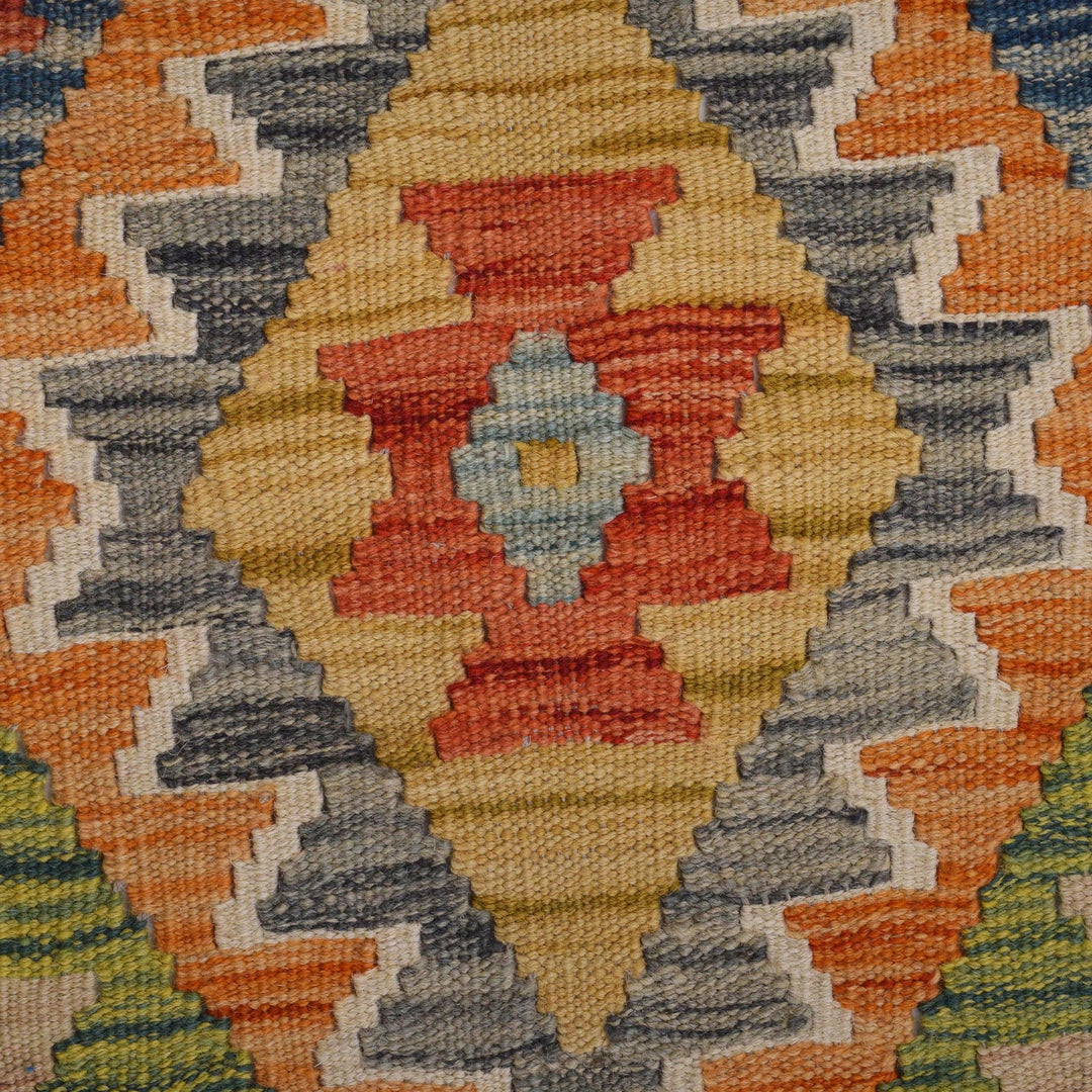 Hand Made Afghan Kilim Runner 2' 7" x 9' 9" - No. AL46962