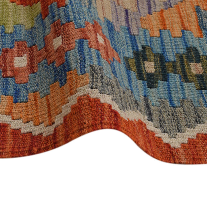 Hand Made Afghan Kilim Runner 2' 7" x 9' 9" - No. AL46962