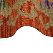 Hand Knotted Afghan Style Kilim Runner 2' 6" x 9' 6" - No. AL71545