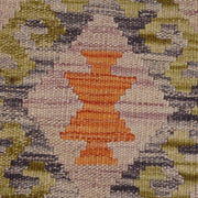 Colorful Flat-Weave Wool Kilim Runner 2' 0"x 6' 5" - No. AL68846