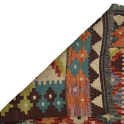 Colorful Flat-Weave Wool Kilim Runner 2' 1"x 6' 4" - No. AL38534