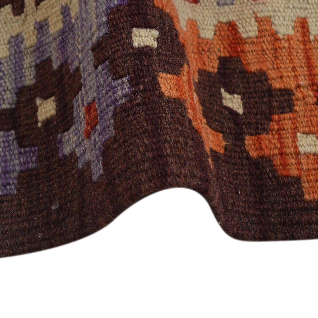 Colorful Flat-Weave Wool Kilim Runner 2' 1"x 6' 4" - No. AL38534