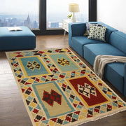 Handmade Vegetable Kilim 4' 4" x 6' 3" - No. AL48380