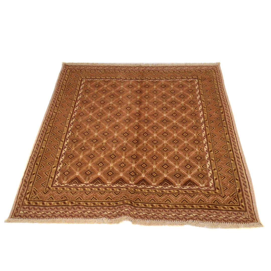 Handmade Nakhunak Kilim Rug 3' 5" x 4' 3" - No. AL98156