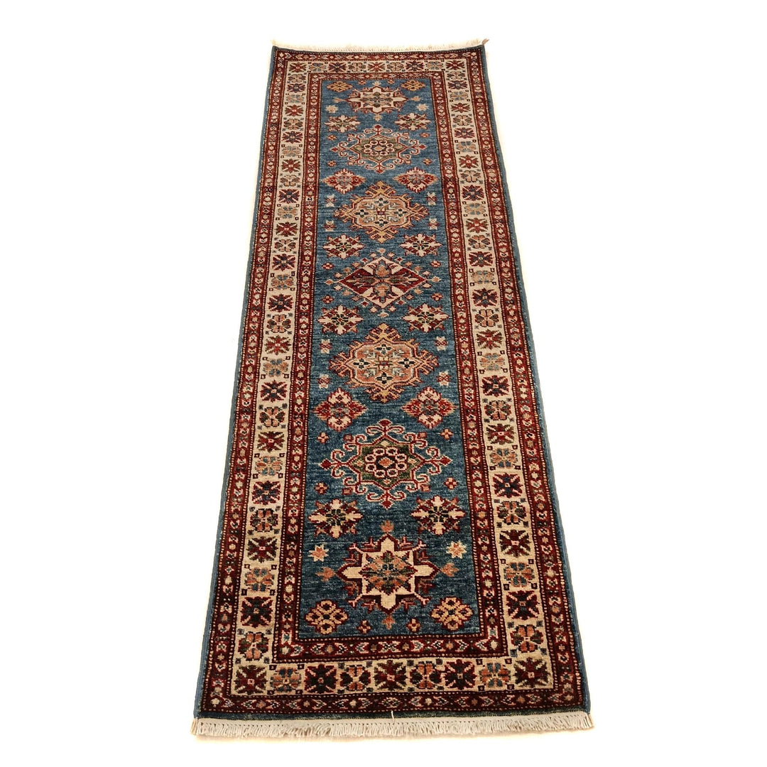 High-Quality Kazak Area Runner Rug 2' 1" x 6' 2" - No. AL22208