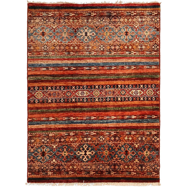 Hand Knotted Khurjeen Oriental Rug 2' 11" x 3' 9" - No. AL52074