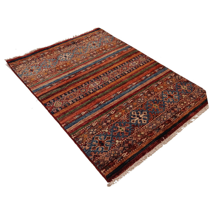 Hand Knotted Khurjeen Oriental Rug 2' 11" x 3' 9" - No. AL52074