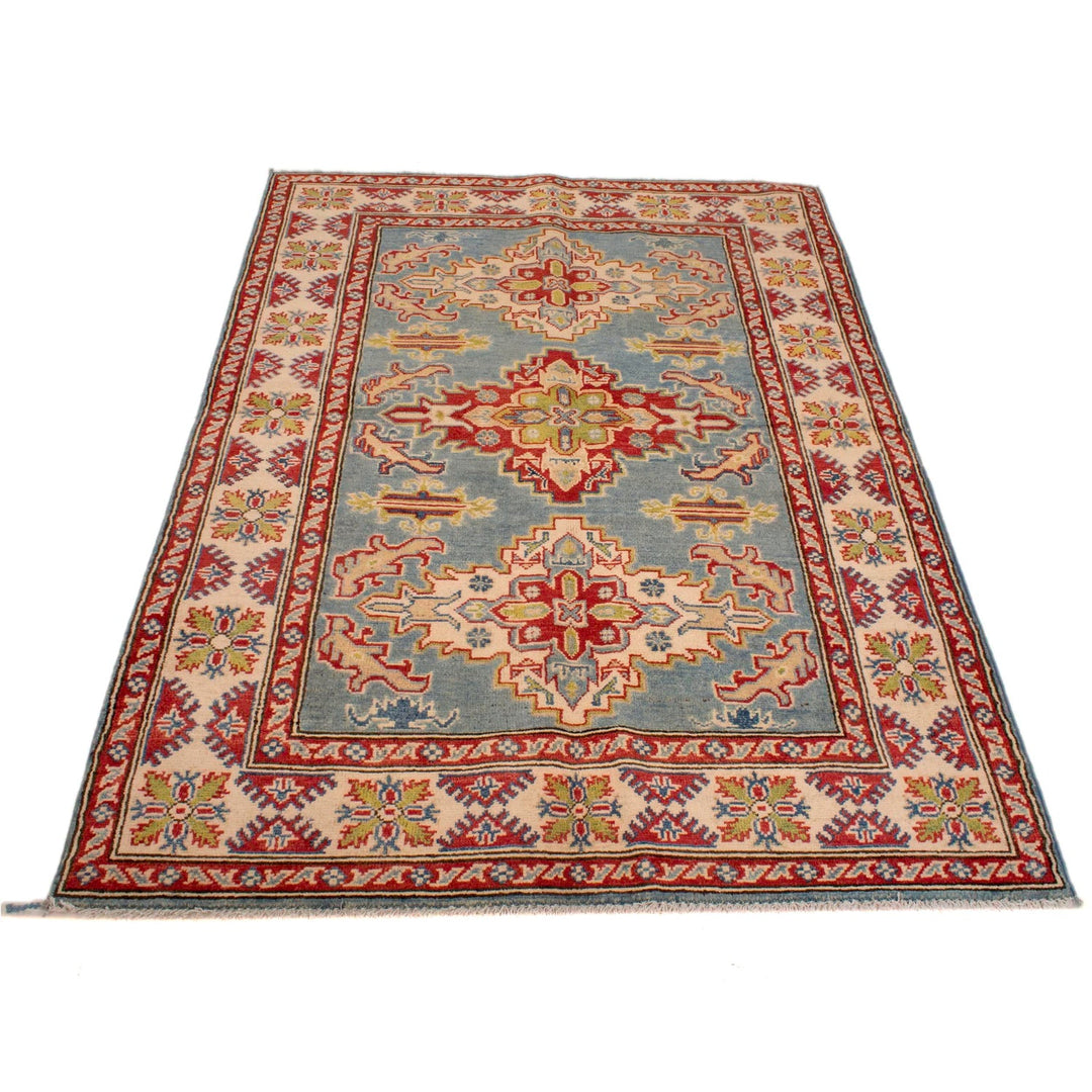 Handmade Kazak Area Rug 3' 11" x 5' 7" - No. AL31353