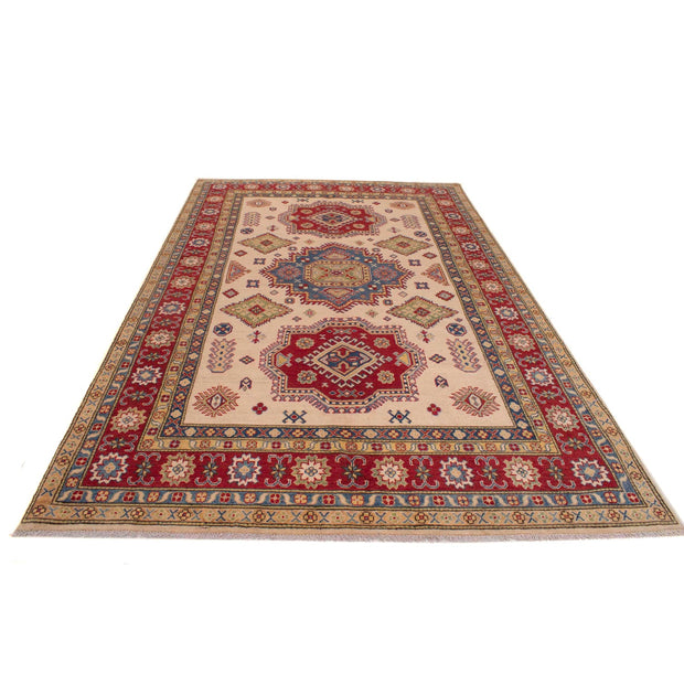 Handmade Kazak Area Rug 6' 5" x 10' 4" - No. AL18289
