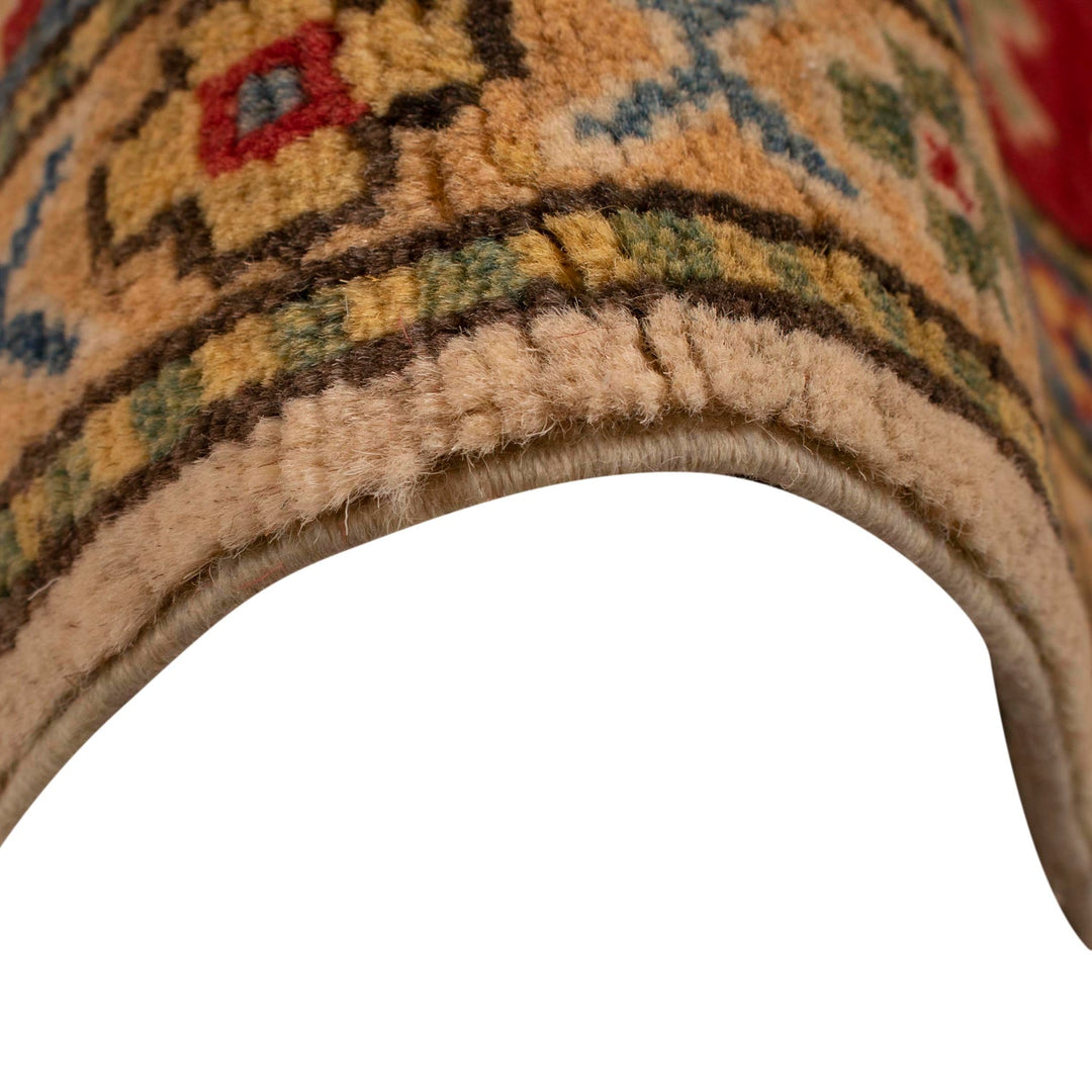 Handmade Kazak Area Rug 6' 5" x 10' 4" - No. AL18289