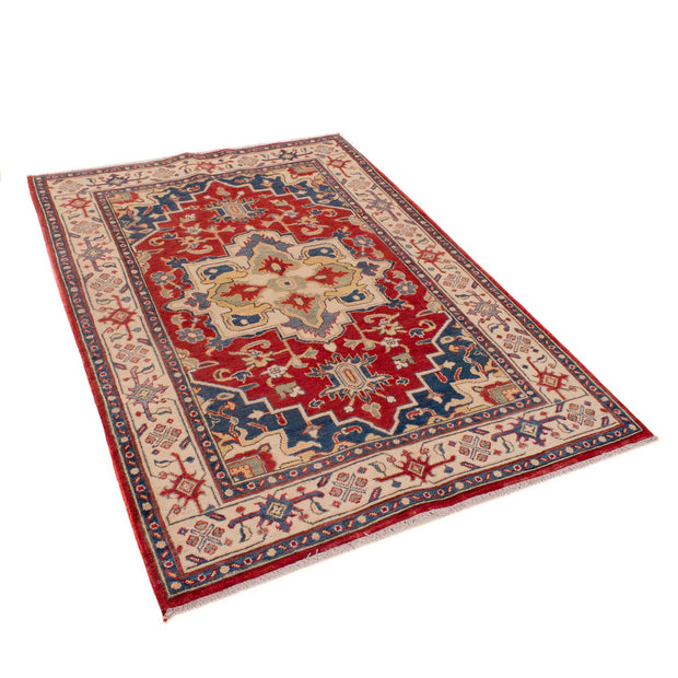 Hand knotted Kazak Carpet 4' 1" x 5' 9" - No. AL46985
