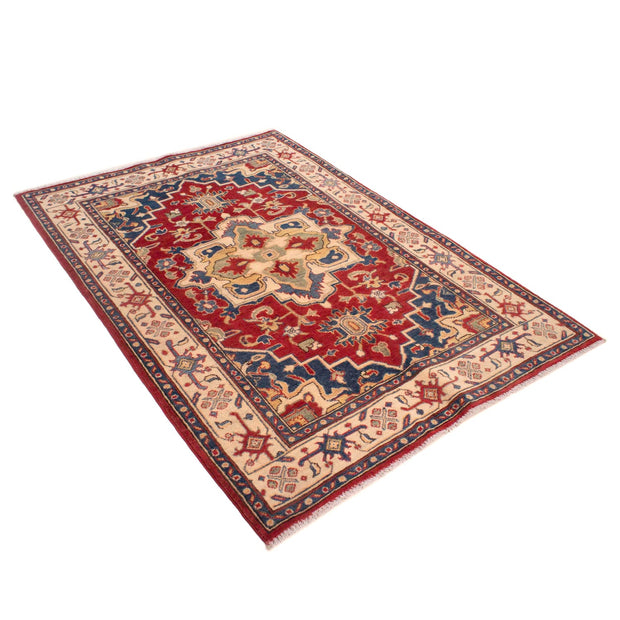 Hand knotted Kazak Carpet 4' 1" x 5' 9" - No. AL46985