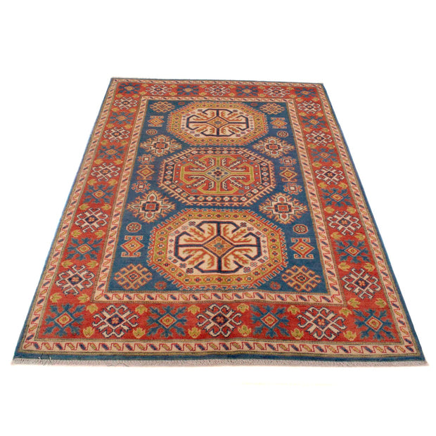 Blue Color Kazak Rug 4' 1" x 5' 10" - No. AL79681