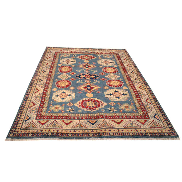 Hand Knotted Kazak Oriental Rug 5' 5" x 7' 2" - No. AL95167
