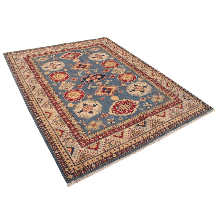 Hand Knotted Kazak Oriental Rug 5' 5" x 7' 2" - No. AL95167