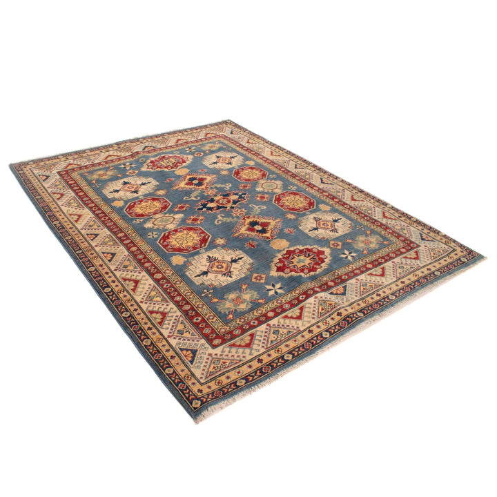 Hand Knotted Kazak Oriental Rug 5' 5" x 7' 2" - No. AL95167