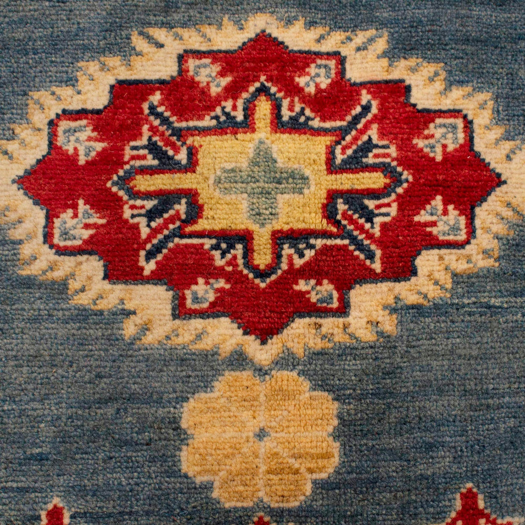 Hand Knotted Kazak Oriental Rug 5' 5" x 7' 2" - No. AL95167