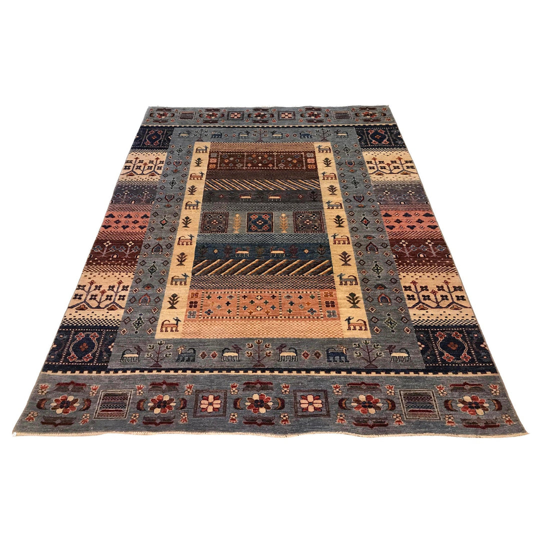 Luxury Shikargah Carpet 5' 8" x 7' 10" - No. AL49373