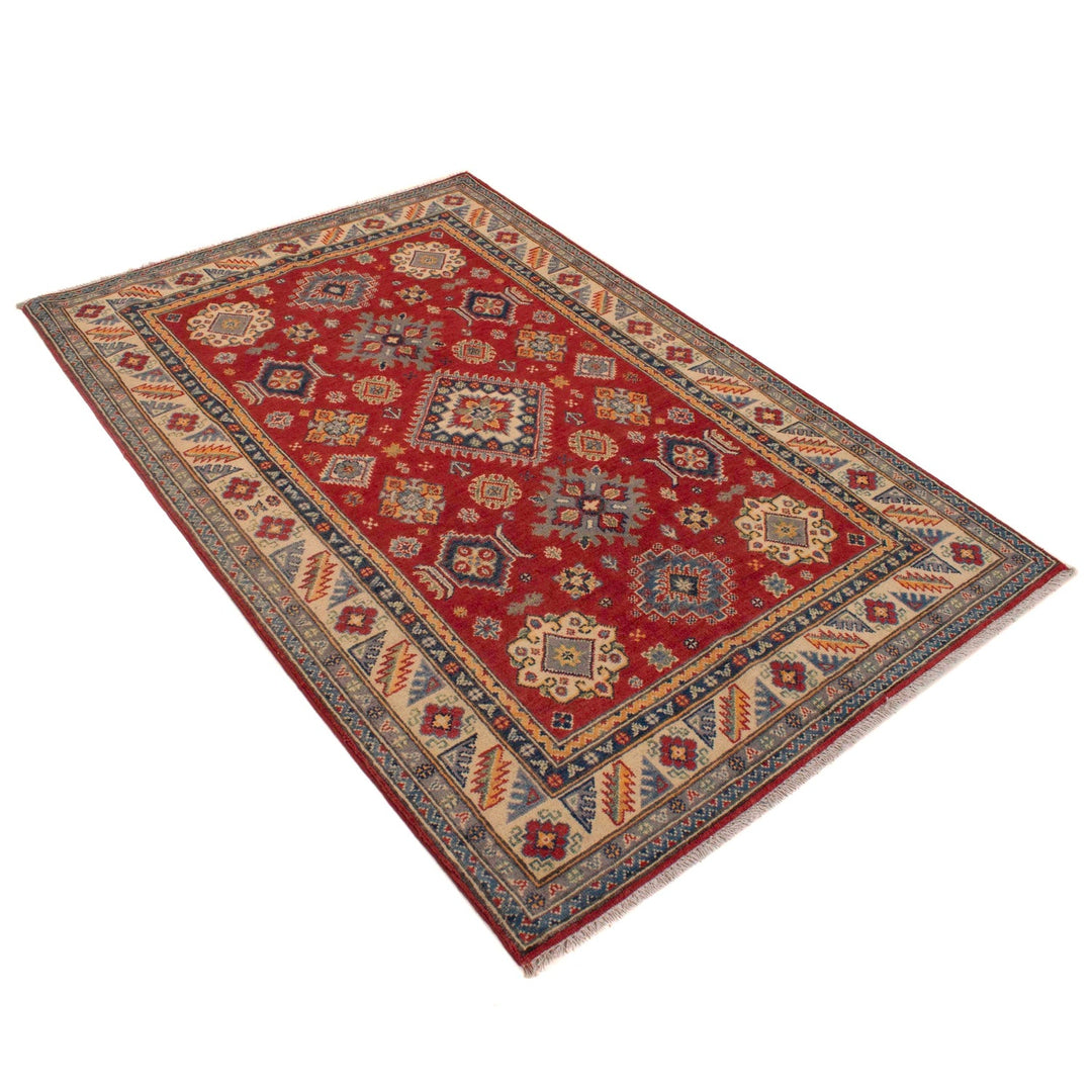 Hand knotted Kazak Carpet 4' 0" x 6' 0" - No. AL26746