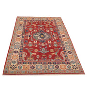 Hand knotted Kazak Carpet 4' 1" x 6' 0" - No. AL80186