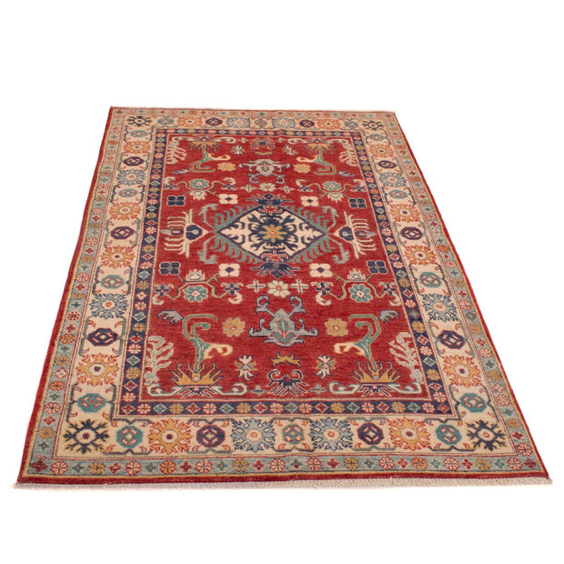 Hand knotted Kazak Carpet 4' 1" x 6' 0" - No. AL80186