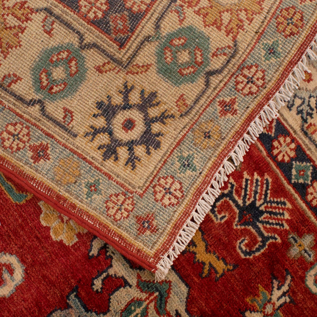 Hand knotted Kazak Carpet 4' 1" x 6' 0" - No. AL80186