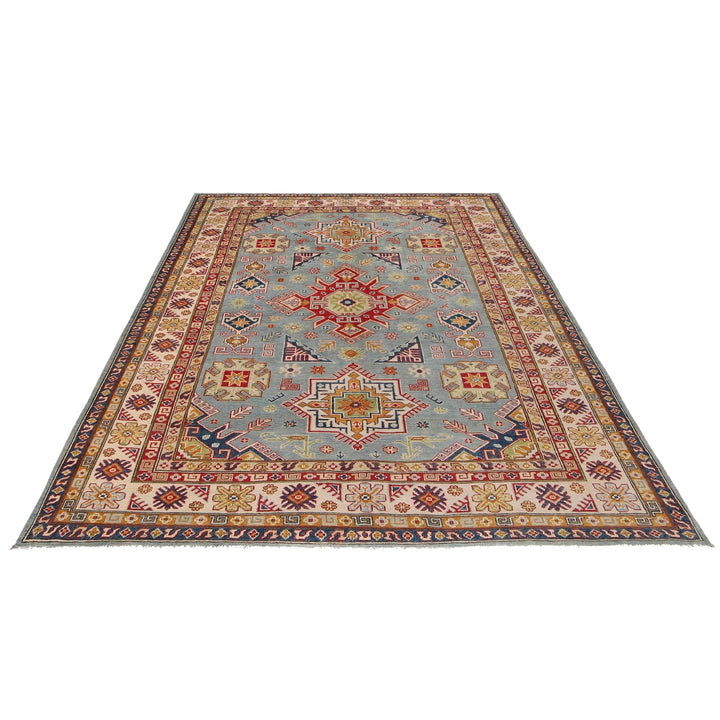 Handmade Kazak Area Rug 6' 8" x 9' 5" - No. AL28889