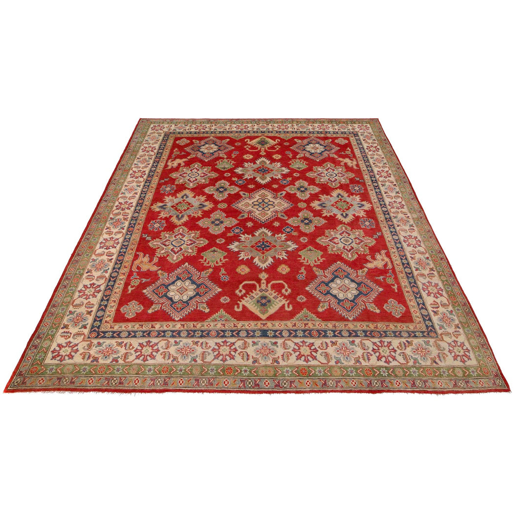 Hand Knotted Kazak Oriental Rug 8' 2" x 9' 11" - No. AL95163