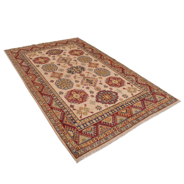 Handmade Kazak Area Rug 5' 4" x 8' 6" - No. AL59935