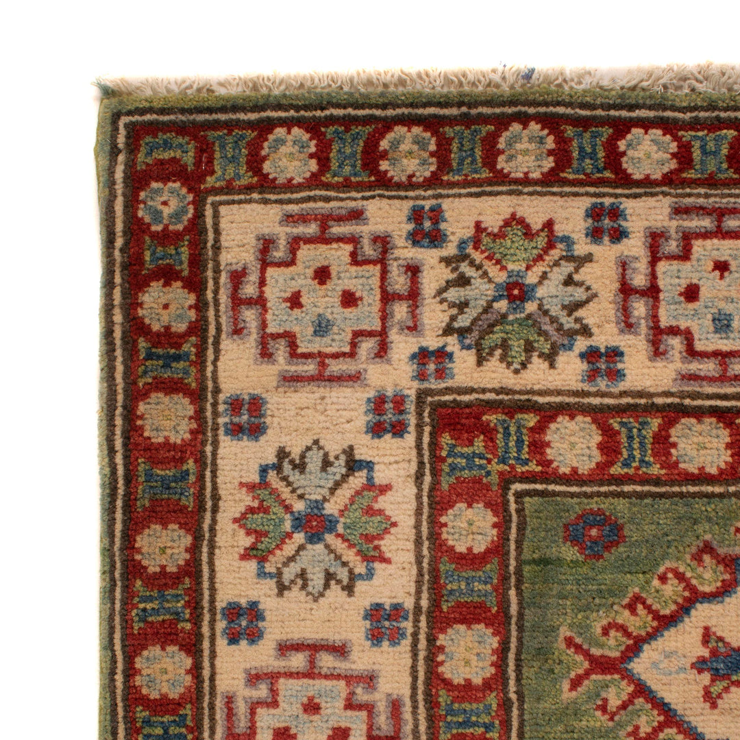 Green Color Kazak Rug 4' 11" x 6' 7" - No. AL27754