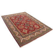 Hand knotted Kazak Carpet 5' 0" x 7' 1" - No. AL52935