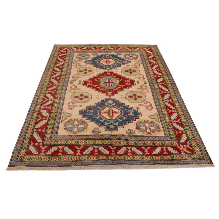 Hand knotted Kazak Carpet 5' 0" x 6' 4" - No. AL13165